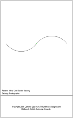 wavy line border sashing